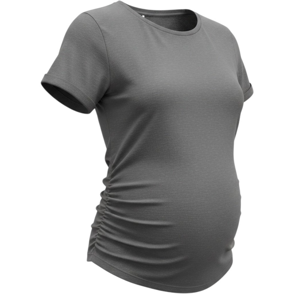 Liz Lange Maternity Target Black Short Sleeve Ruched‎ Side T-Shirt Small S/P